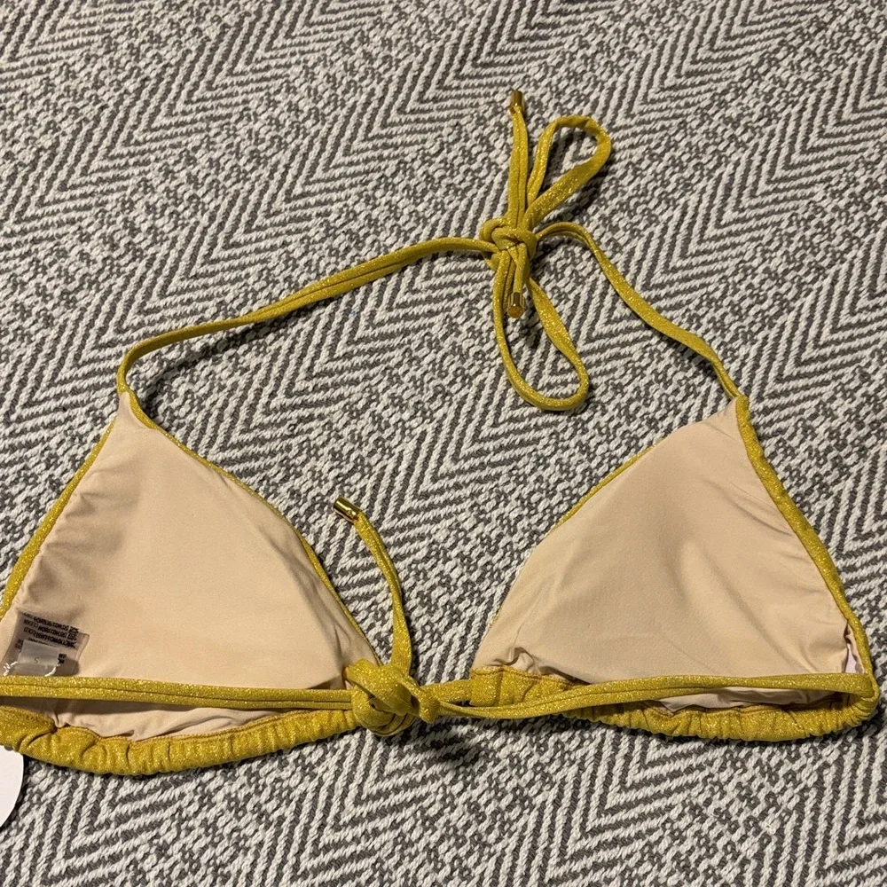 PQ Swim Gold Bikini Top - Picture 3 of 4